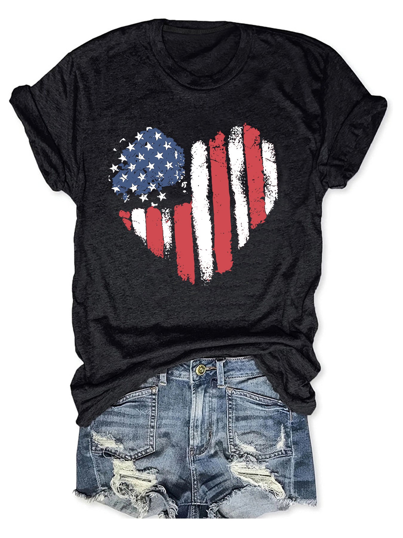 round-neck short sleeve